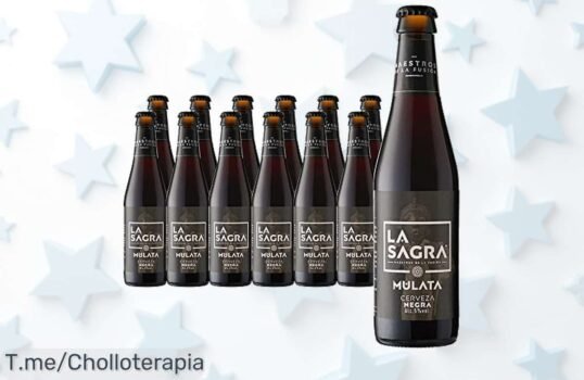 Descubre la Sagra Mulata, una cerveza Porter Ale con un sabor único que hará vibrar tus sentidos Aprovecha este ofertón por caja de 12 botellas antes de que se acabe, ¡compra ahora!