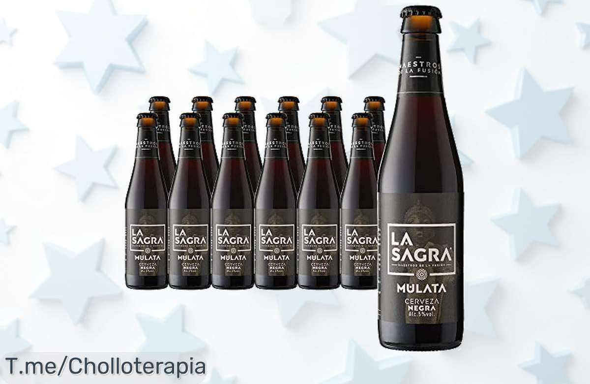 Descubre la Sagra Mulata, una cerveza Porter Ale con un sabor único que hará vibrar tus sentidos. Aprovecha este ofertón por caja de 12 botellas antes de que se acabe, ¡compra ahora!