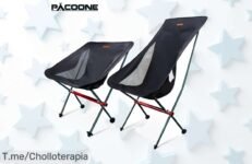 Descubre la Silla Plegable Pacoone, un super chollo para acampar y relajarte en la playa ¡Precio loco por tiempo limitado! No dejes pasar esta oportunidad única y compra ya