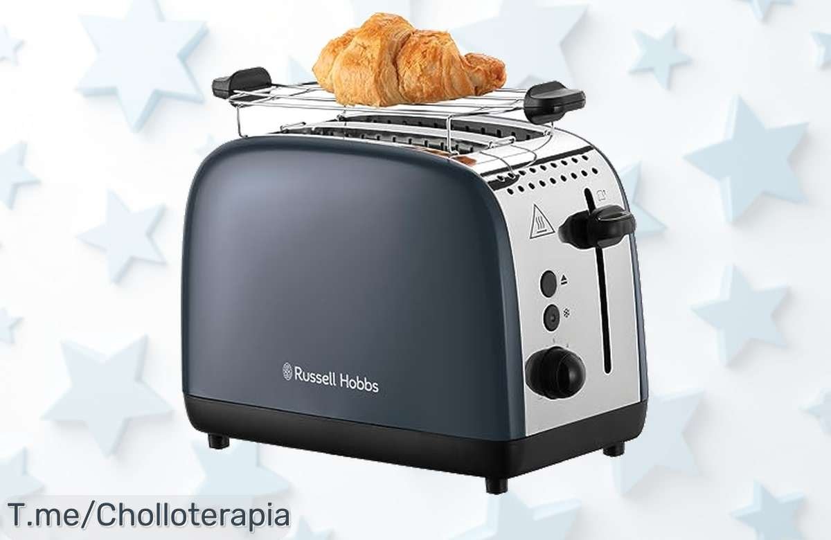 Descubre la Tostadora Colours Plus de Russell Hobbs a un precio loco, con 6 niveles de tueste y calientapanecillos. ¡Haz desayunos irresistibles! Compra ya antes que se acabe esta oferta limitada.