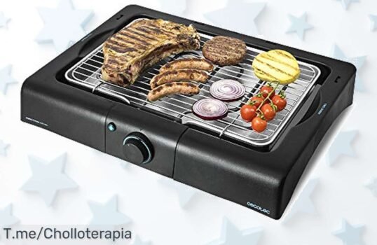 Descubre la barbacoa eléctrica Cecotec de 2400 W y disfruta de asados perfectos en minutos, ¡un super chollo que no puedes dejar pasar! Compra ahora antes de que se agote