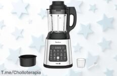 Descubre la batidora Moulinex PerfectMix Cook con 10 programas automáticos y cuchillas ultra rápidas, ¡cocina saludable nunca fue tan fácil! Aprovecha este super chollo ahora