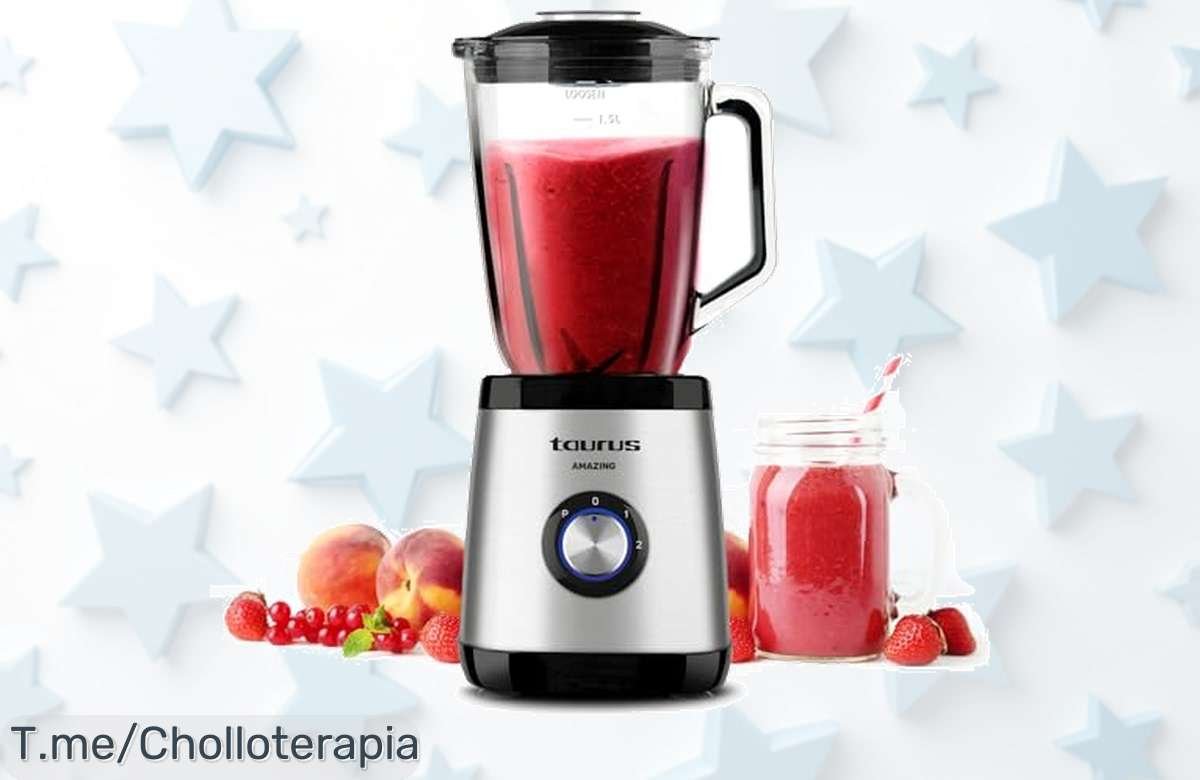 Descubre la batidora Taurus Amazing a precio loco, disfruta smoothies en minutos y haz magia en tu cocina. ¡No dejes pasar este ofertón limitado, compra ya!