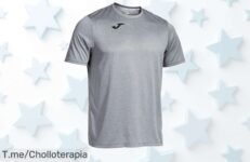 Descubre la camiseta Joma que todos desean: ligera y fresca, ideal para tus entrenos Aprovecha este ofertón único antes de que se agote, ¡no te quedes sin la tuya!