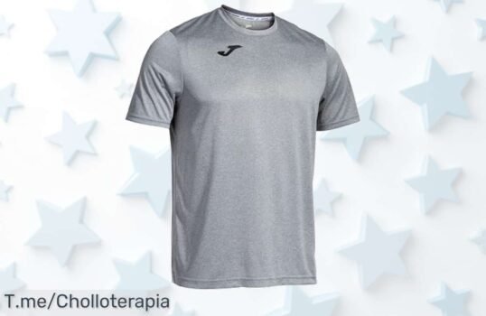 Descubre la camiseta Joma que todos desean: ligera y fresca, ideal para tus entrenos Aprovecha este ofertón único antes de que se agote, ¡no te quedes sin la tuya!