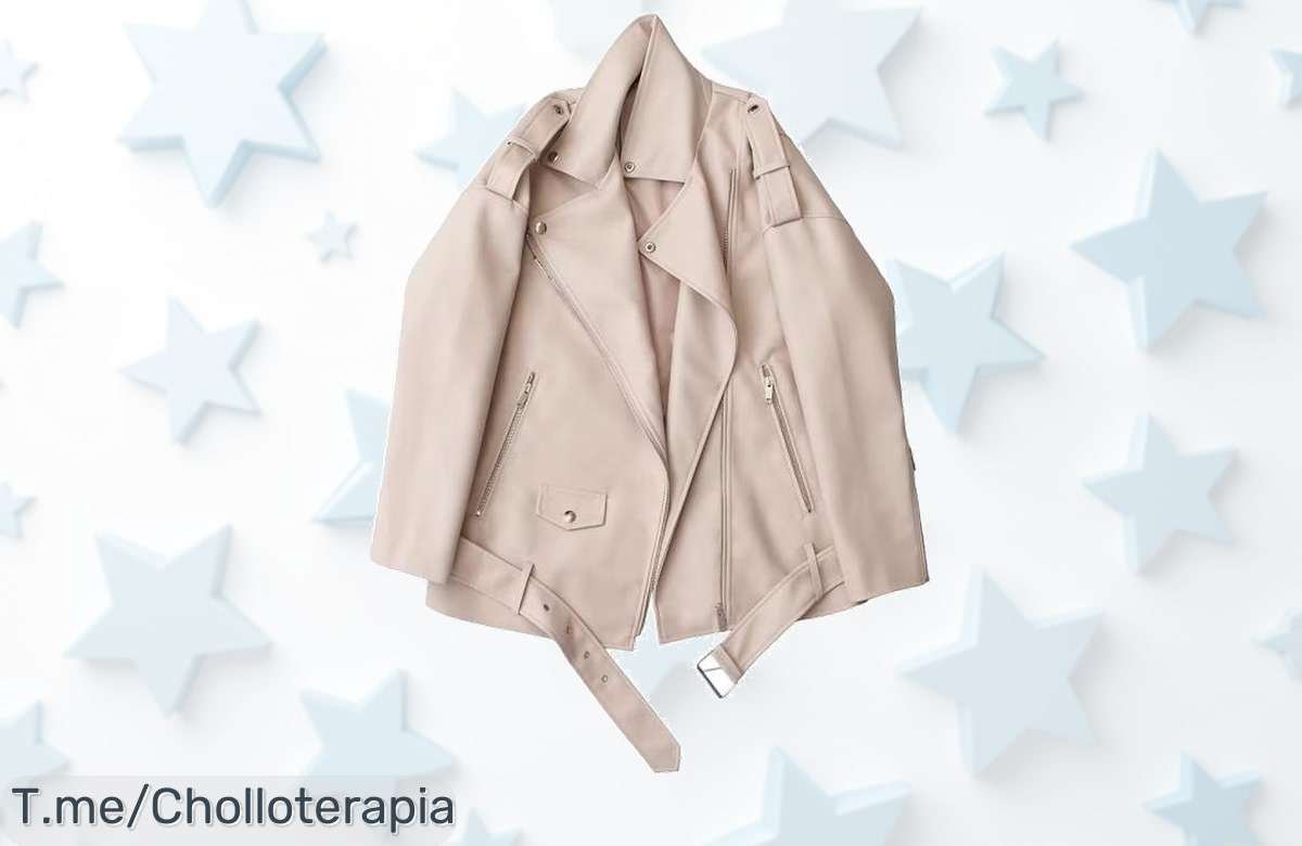 Descubre la chaqueta de cuero que brilla con su estilo único, llévatela hoy a un precio loco y aprovecha este ofertón antes de que se agoten las unidades disponibles.