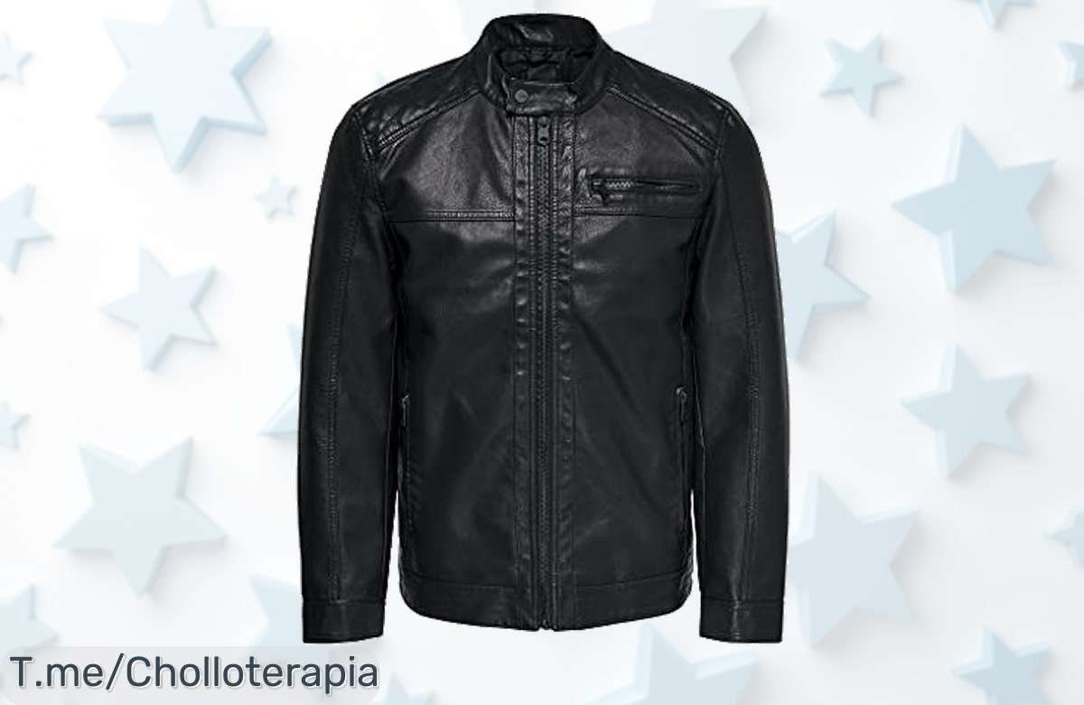 Descubre la chaqueta de cuero sintético más versátil del mercado, ¡un super chollo que transformará tu look! No te quedes sin ella antes de que se agote. Actúa ya y renueva tu estilo.