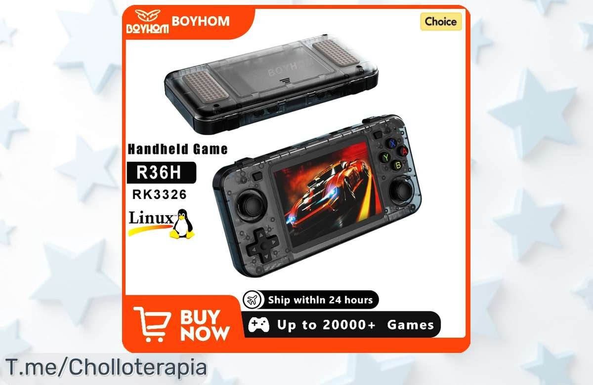 Descubre la consola portátil R36H con más de 10000 juegos legendarios, ¡un ofertón nunca visto que volará rápido! Corre y llévala a casa antes de quedarte sin diversión.