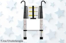 Descubre la escalera telescópica STANEW con 3,2m de resistencia brutal y versatilidad única ¡Aprovecha este super chollo antes que se agote y transforma tu hogar ya!