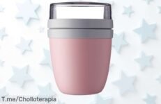 Descubre la fiambrera Ellipse: ¡un super chollo con 2 compartimentos y tapa antifugas! Mantén tus delicias frescas y aprovecha este ofertón por tiempo limitado, compra ya