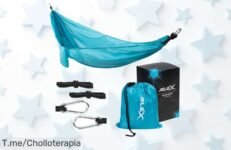 Descubre la hamaca azul JELEX Relaxer: el super chollo que transformará tus días de verano en momentos inolvidables ¡Aprovecha esta oferta única y hazte con la tuya YA!