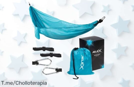 Descubre la hamaca azul JELEX Relaxer: el super chollo que transformará tus días de verano en momentos inolvidables ¡Aprovecha esta oferta única y hazte con la tuya YA!