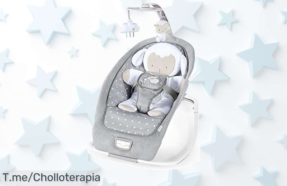 Descubre la hamaca mecedora Cuddle Lamb a un precio loco y ofrece a tu bebé descanso, melodías y diversión. ¡No te quedes sin ella, es un super chollo limitado!