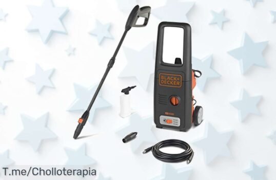 Descubre la increíble hidrolimpiadora Black+Decker BXPW1400E a precio loco, con 1400 W y seis accesorios para limpiar rápido ¡No te quedes sin la tuya, oferta limitada!