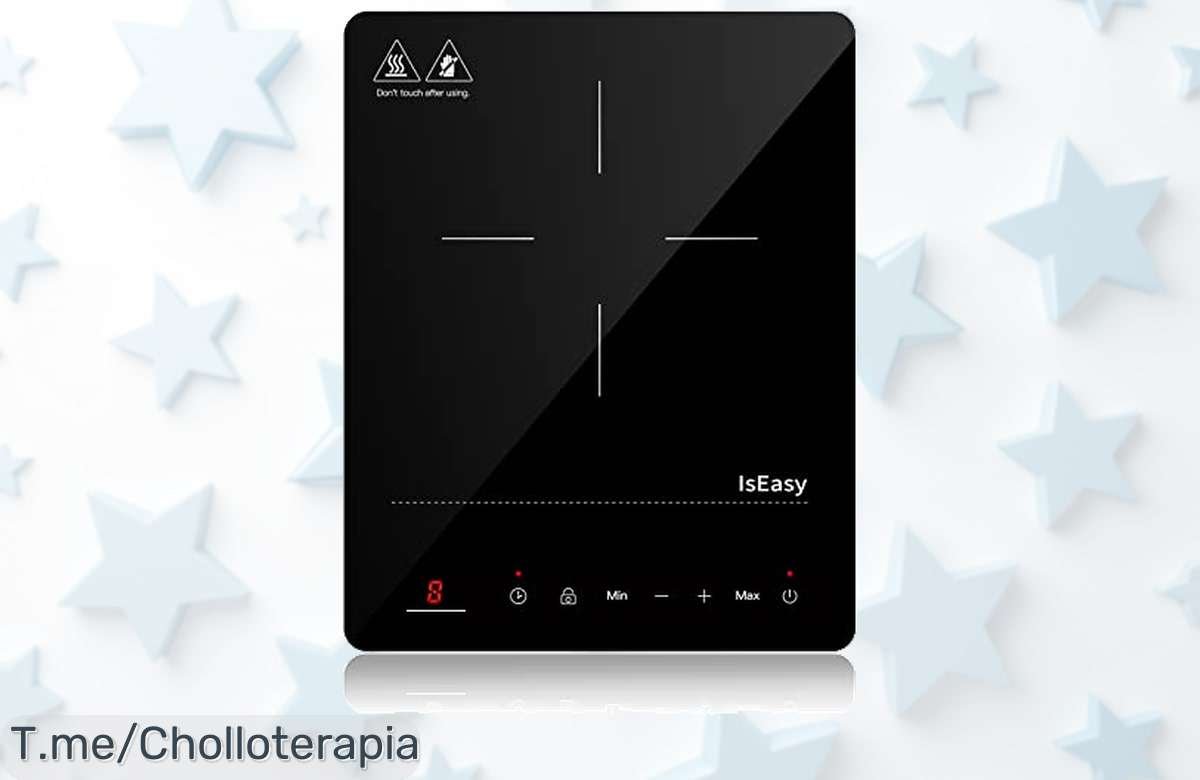 Descubre la increíble placa de inducción portátil IsEasy 2100W a un precio loco; cocina como un chef en cualquier rincón y no te quedes sin esta oferta limitada, ¡compra ya!