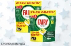 Descubre la limpieza imbatible y el aroma fresco con 82 cápsulas Fairy Original a un precio loco; ¡aprovecha este ofertón único antes de que desaparezca, haz tu pedido ya!