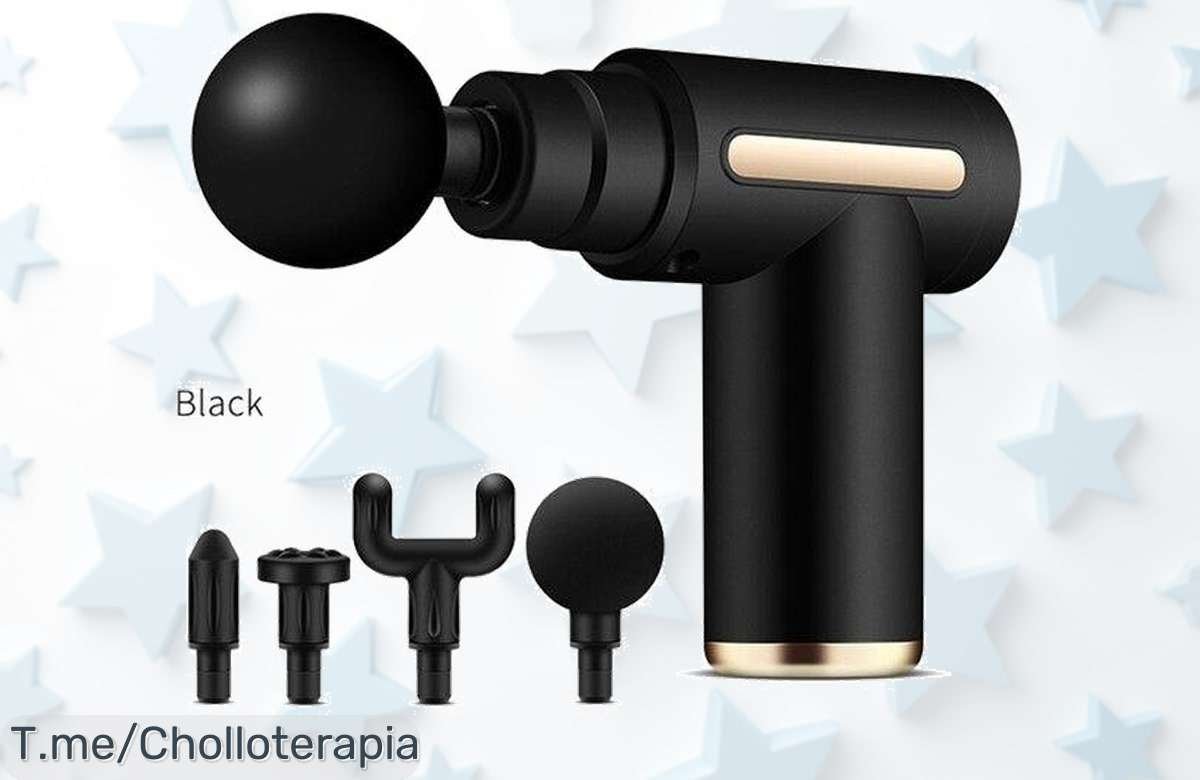 Descubre la mini pistola de masaje que transformará tu bienestar, ¡ofertón limitado con envío desde España! No te quedes sin el alivio que tus músculos merecen, compra ya.