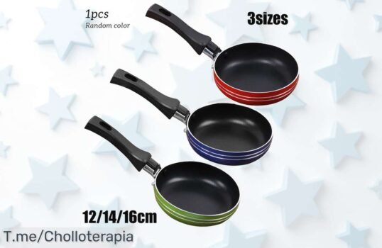 Descubre la mini sartén antiadherente que hará de tus recetas un super chollo, cocina sin que nada se pegue y sorprende a todos, ¡compra ya antes de que vuelen!