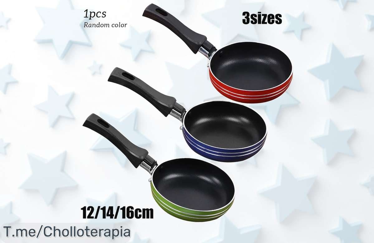 Descubre la mini sartén antiadherente que hará de tus recetas un super chollo, cocina sin que nada se pegue y sorprende a todos, ¡compra ya antes de que vuelen!