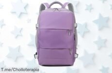 Descubre la mochila de viaje impermeable con puerto USB y correa para equipaje, ¡ofertón limitado! Hazte con la tuya ahora y vive aventuras a salvo, no lo dejes pasar