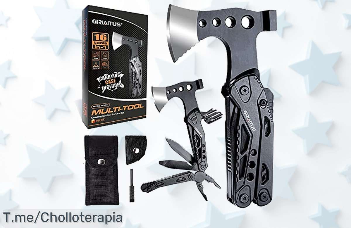 Descubre la multiherramienta 16 en 1 que todos desean, durabilidad increíble y perfecta para aventuras. ¡Aprovecha este ofertón único antes de que se agote!