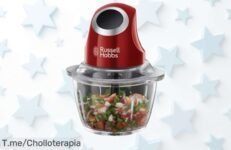 Descubre la picadora Russell Hobbs a un precio loco: 200 W de pura potencia y cuchilla de acero inoxidable ¡Cocina fácil y rápido! No te pierdas este ofertón, hazla tuya ya antes que se acabe