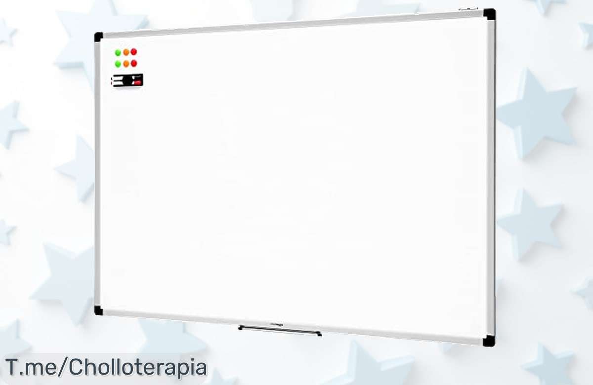 Descubre la pizarra blanca magnética más espectacular del momento a un precio loco, perfecta para que tus ideas brillen. ¡Aprovecha este ofertón antes de que se acabe!
