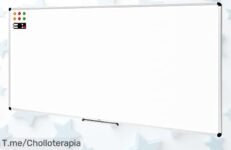 Descubre la pizarra blanca magnética que transformará tu creatividad con calidad y estilo ¡Apresúrate, este super chollo es limitado y no querrás quedarte sin ella!