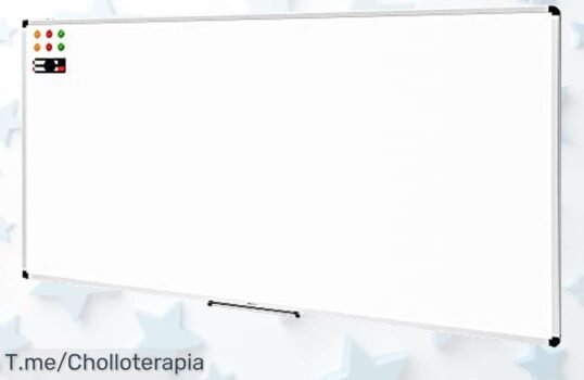 Descubre la pizarra blanca magnética que transformará tu creatividad con calidad y estilo ¡Apresúrate, este super chollo es limitado y no querrás quedarte sin ella!