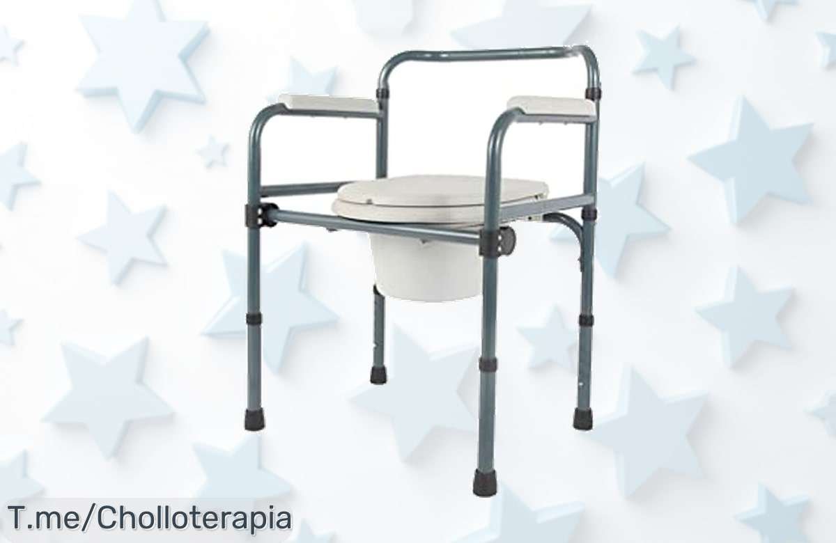 Descubre la silla con inodoro plegable que cambiará tu baño: antideslizante y fácil de llevar, ideal para mayores. Aprovecha este super chollo antes de que se agoten las unidades.