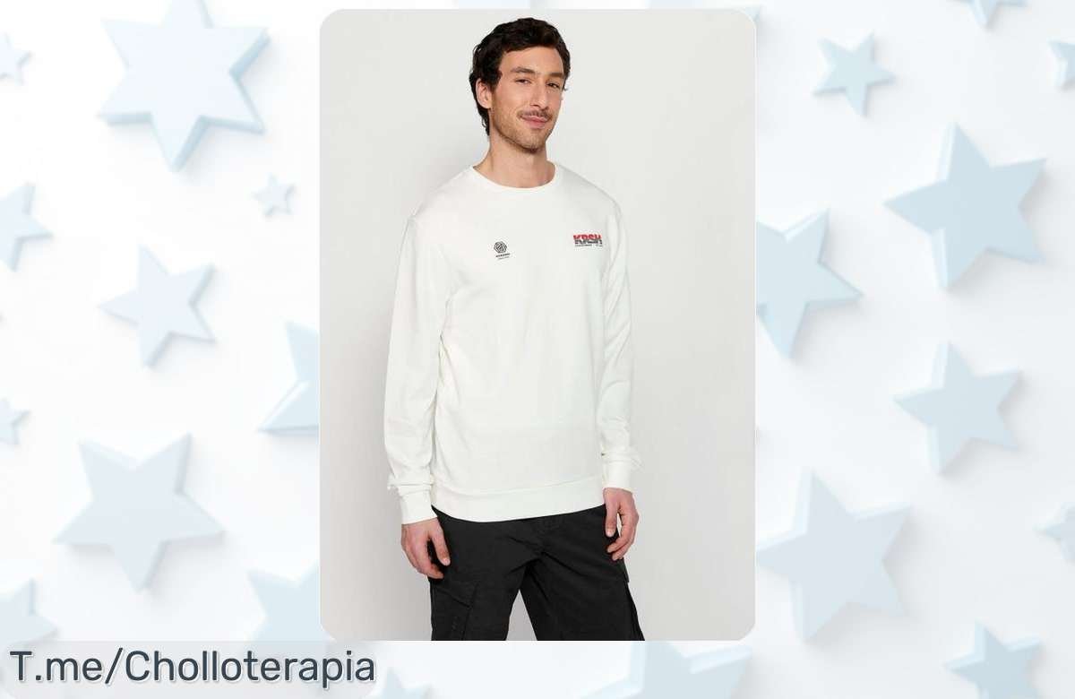 Descubre la sudadera Koroshi de manga larga con un detalle impresionante que te hará brillar. ¡No dejes pasar este ofertón! Compra ya antes que se agoten y luce único.