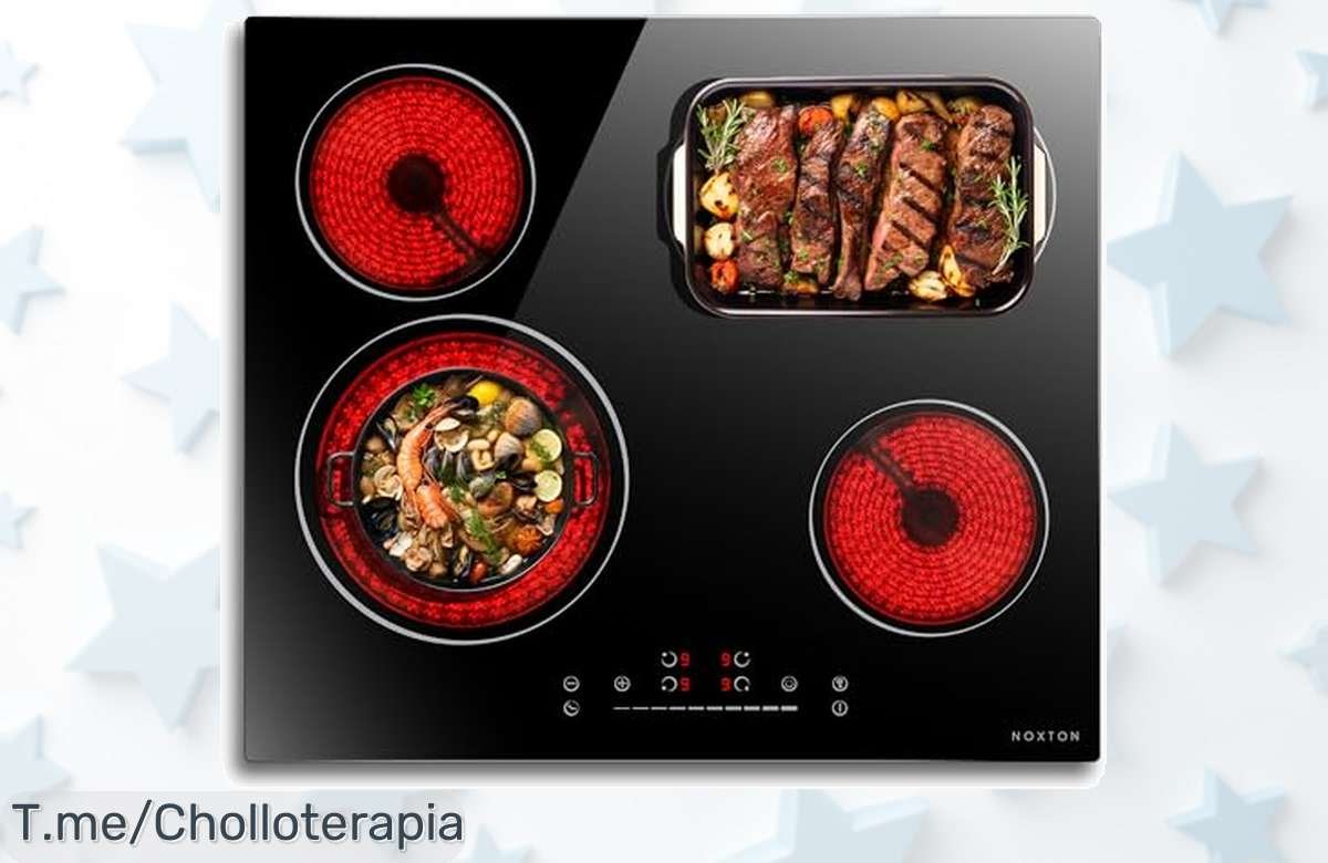 Descubre la vitrocerámica NOXTON con control táctil y 9 niveles de potencia, ¡cocina como un chef! Aprovecha este ofertón único antes que se agote.