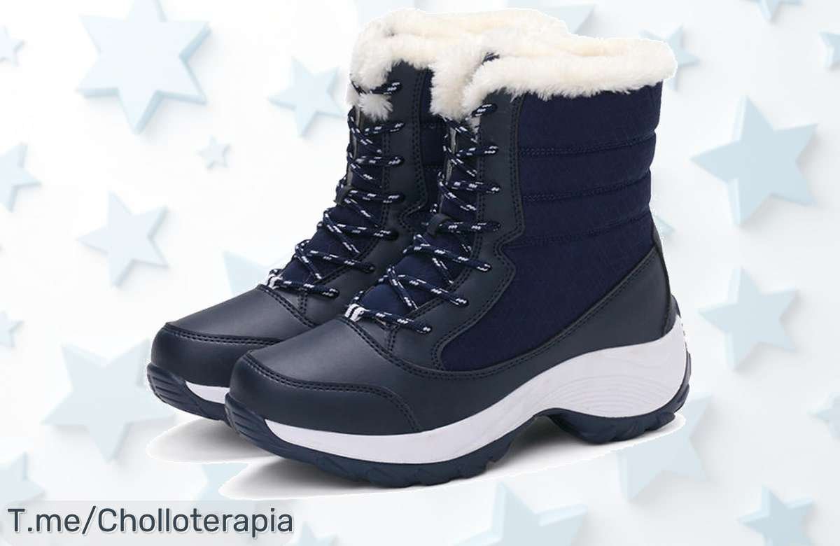 Descubre las Botas De Nieve Con Plataforma Antideslizantes, el super chollo del invierno que te mantendrá seca y cómoda. ¡No dejes pasar esta oferta limitada!