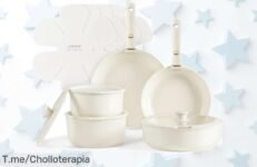 Descubre las Sartenes Carote: calidad y comodidad en 9 piezas con material de granito, ¡precio loco para que cocines como un chef! Compra ya antes que se agoten