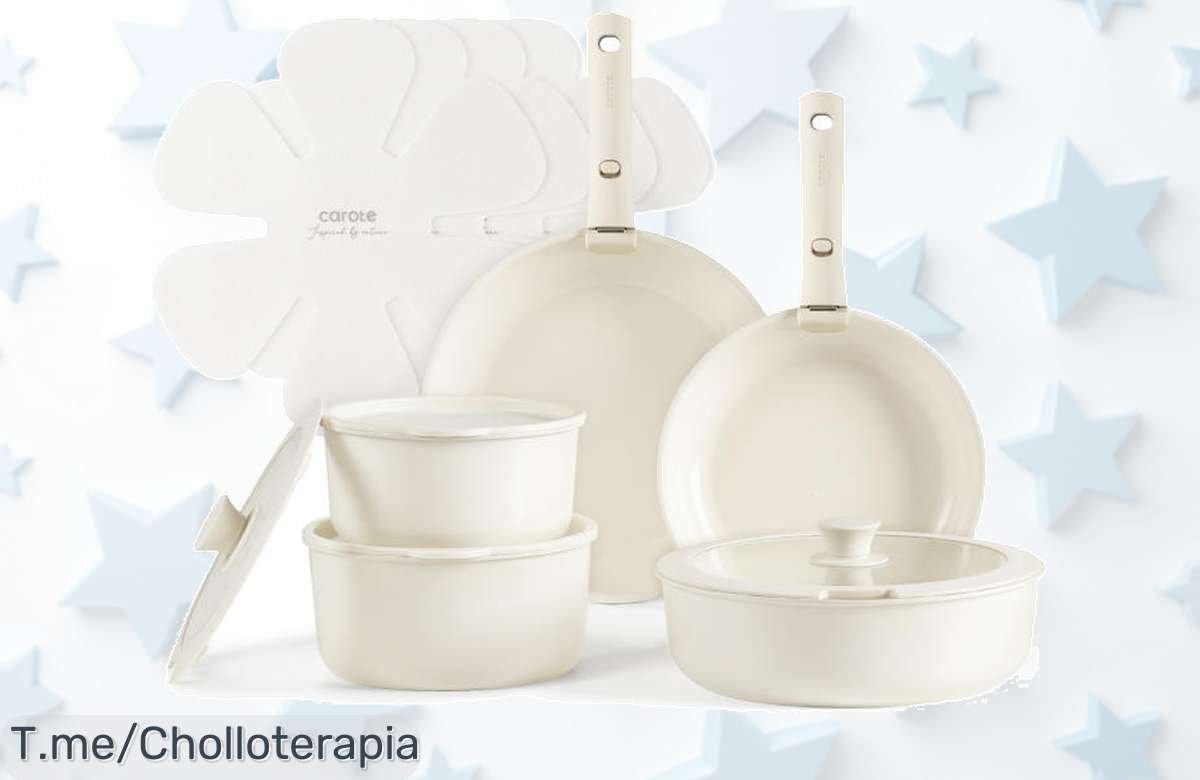 Descubre las Sartenes Carote: calidad y comodidad en 9 piezas con material de granito, ¡precio loco para que cocines como un chef! Compra ya antes que se agoten.