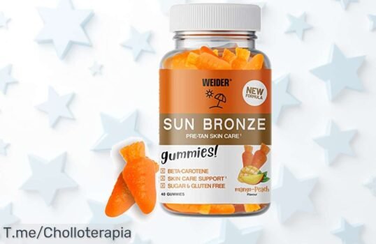 Descubre las Weider Sun Bronze Gummies: el super chollo que potenciará tu bronceado con betacaroteno y vitamina A ¡No dejes pasar esta oferta limitada y cuida tu piel ya!