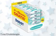 Descubre las toallitas Dodot Pure Calma & Protege con 1104 unidades a un precio loco, suavidad y frescura para tu bebé ¡Compra ahora antes de que se agote esta oferta brutal!