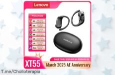 Descubre los Auriculares Lenovo XT55 OWS: sonido HIFI y cancelación de ruido al mejor precio loco, ¡aprovecha este ofertón limitado antes que se acabe!