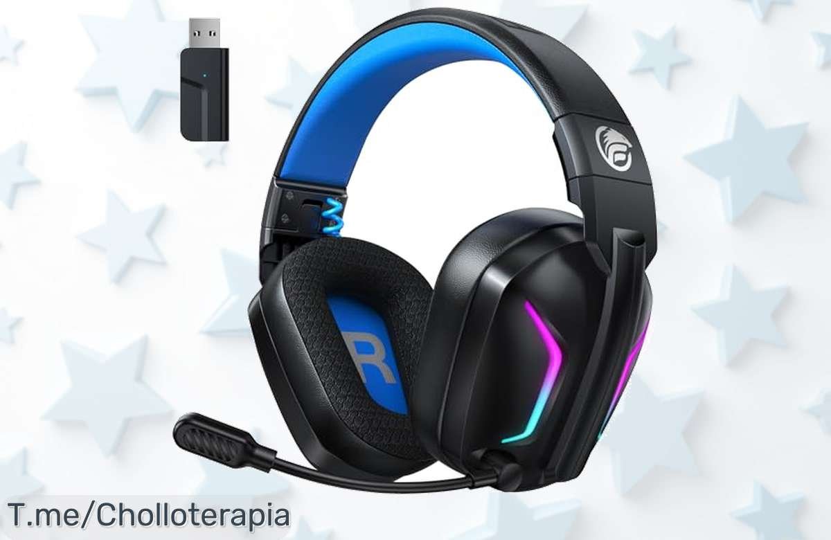 Descubre los Fachixy Cascos Gaming Inalámbricos: Potencia y diversión sin límites con luces RGB. ¡Hazte ya con este ofertón que no se repetirá!