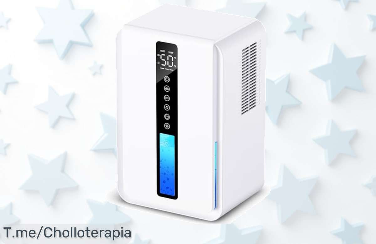 Deshumidificador a precio loco: olvídate del moho con 3 niveles y pantalla LCD. Aprovecha este ofertón único y dile adiós a la humedad ¡Actúa ya antes que se acabe!