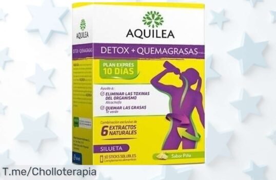 Despierta Tu Bienestar Con Aquilea Detox + Quemagrasas Sabor Piña, Super Chollo Que Acelera Tu Metabolismo ¡Haz Tu Pedido Ahora Antes De Que Se Agote!