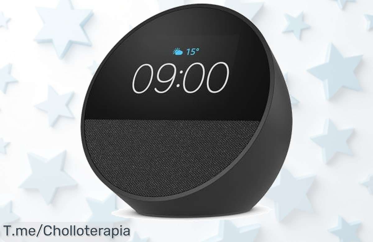 Despierta con el Amazon Echo Spot 2024, sonido espectacular y Alexa en tu hogar. Aprovecha este ofertón único y transforma tus mañanas antes de que se acabe.