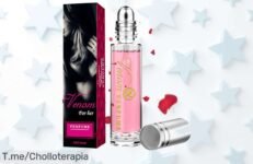 Despierta tu encanto con el perfume de feromonas, un super chollo para atraer miradas y subir tu confianza Aprovecha esta oferta única antes de que se acabe y siente la magia en cada spray