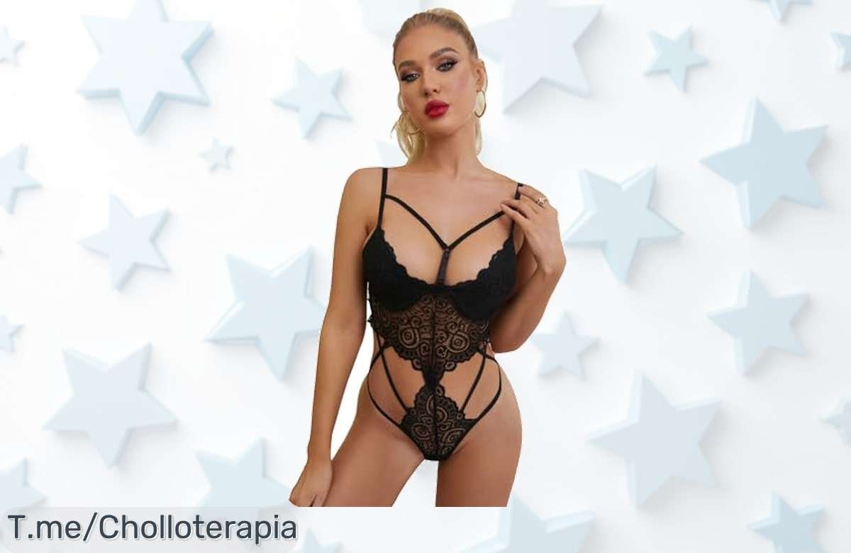 Despierta tu sensualidad con nuestro body de encaje, super chollo que hará vibrar a tu pareja. Aprovecha esta oferta única antes de que se agoten ¡Hazlo tuyo ya!