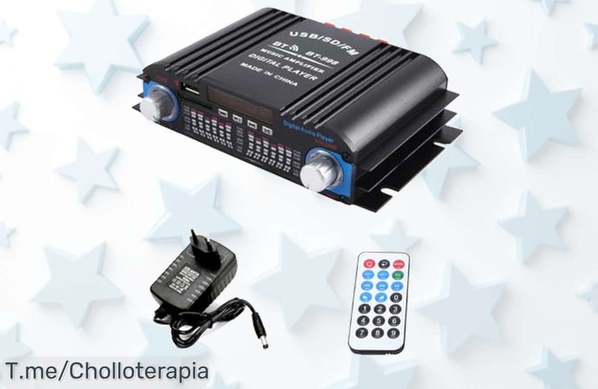 Disfruta de música sin cables con el amplificador Bluetooth Pyatofy y su radio FM, ¡ofertón único para conseguir un sonido HiFi que no podrás dejar pasar!