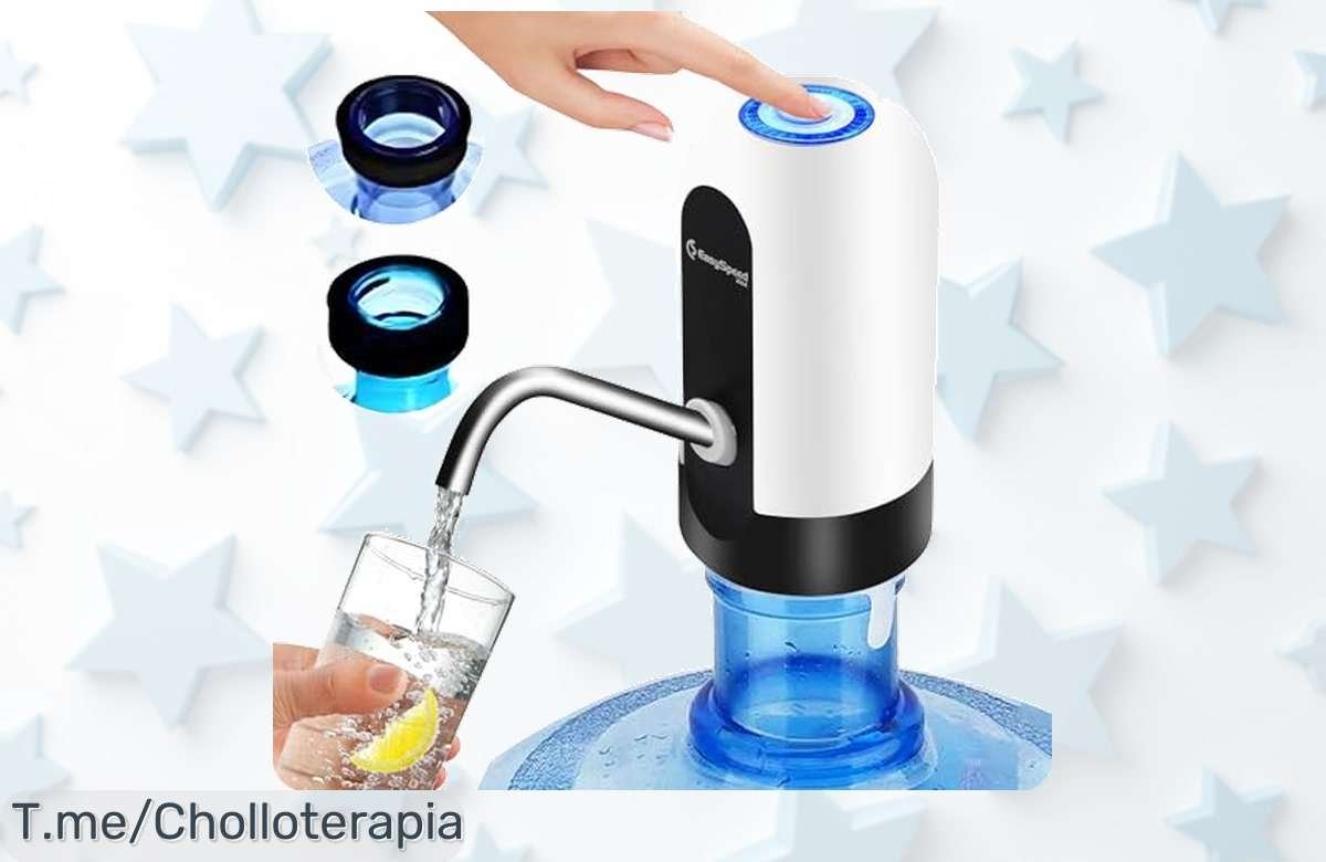 Dispensador De Agua EASYSPEED: Super Chollo Con Batería Que Dura Hasta 40 Días. ¡Agua Siempre Lista Sin Cargar Botellas! Aprovecha Este Ofertón Antes De Que Vuelen.