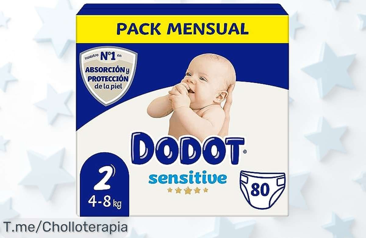 Dodot Pañales Bebé Sensitive Talla 2: La absorción instantánea que tu bebé necesita a un precio loco, no dejes escapar este ofertón y haz tu pedido ya antes de que se agoten.
