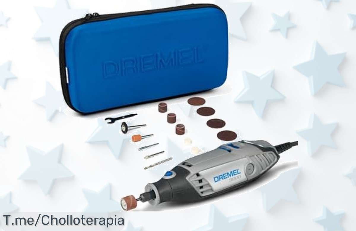 Dremel 3000 a un precio loco: transforma tus proyectos en diversión con 15 accesorios incluidos. ¡No te quedes sin el super chollo, actúa ya antes que se agote!
