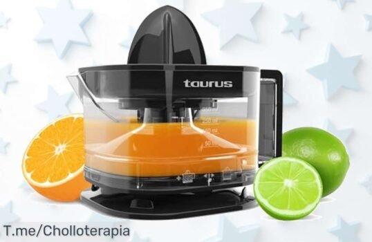 Exprime tu frescura con el Taurus TC350, un exprimidor eléctrico mágico y fácil de limpiar ¡No te pierdas este ofertón imperdible, actúa ya antes que se agote!