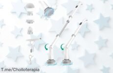 Fregador giratorio PrettyCare a precio loco: 8 cepillos para limpiar fácil y rápido ¡No dejes pasar este super chollo, quedan pocos! Actúa ya antes de que se agote